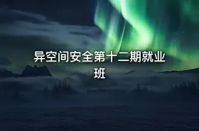 异空间安全第十二期就业班