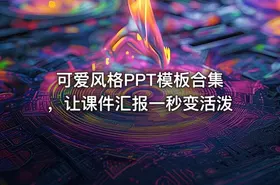 可爱风格PPT模板合集，让课件汇报一秒变活泼