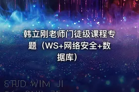 韩立刚老师门徒级课程专题（WS+网络安全+数据库）