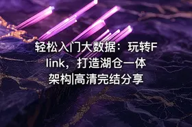 轻松入门大数据：玩转Flink，打造湖仓一体架构|高清完结分享