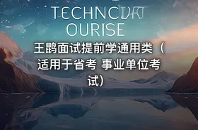 王鹍面试提前学通用类（适用于省考 事业单位考试）