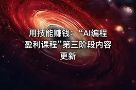 用技能赚钱：“AI编程盈利课程”第三阶段内容更新