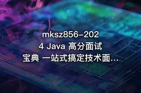 mksz856-2024 Java 高分面试宝典 一站式搞定技术面+项目面