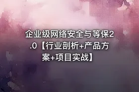 企业级网络安全与等保2.0【行业剖析+产品方案+项目实战】 - getfromcode