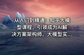 从入门到精通：知乎大模型课程，引领成为AI解决方案架构师，大模型实战课程