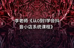 李老师《从0到1学会抖音小店系统课程》