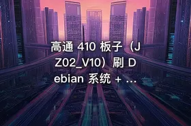 高通 410 板子（JZ02_V10）刷 Debian 系统 + 部署青龙面板完整教程