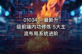 01034 - 最新升级前端内功修炼 5大主流布局系统进阶