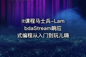 it课程马士兵-LambdaStream响应式编程从入门到玩儿嗨