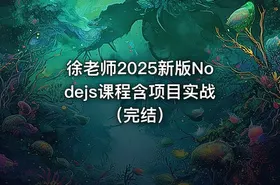 徐老师2025新版Nodejs课程含项目实战（完结）