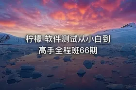 柠檬 软件测试从小白到高手全程班66期