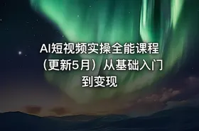 AI短视频实操全能课程（更新5月）从基础入门到变现 - getfromcode