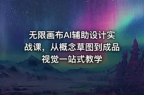 无限画布AI辅助设计实战课，从概念草图到成品视觉一站式教学