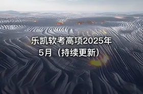 乐凯软考高项2025年5月（持续更新）