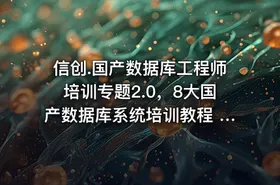 信创.国产数据库工程师培训专题2.0，8大国产数据库系统培训教程 价值3160元