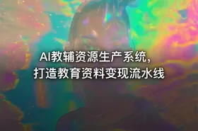 AI教辅资源生产系统，打造教育资料变现流水线