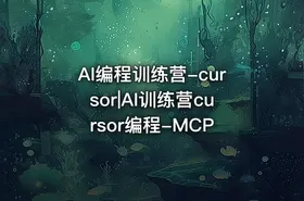 AI编程训练营-cursor|AI训练营cursor编程-MCP - getfromcode
