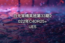 白无常精英班第33期2022年C4DR25+UE5