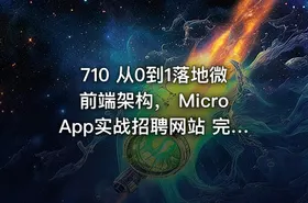 710 从0到1落地微前端架构， MicroApp实战招聘网站 完结