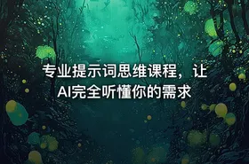 专业提示词思维课程，让AI完全听懂你的需求