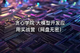 贪心学院 大模型开发应用实战营（网盘无密）
