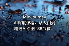 MidJourney AI深度课程：从入门到精通AI绘图-36节教程-中英字幕 - getfromcode