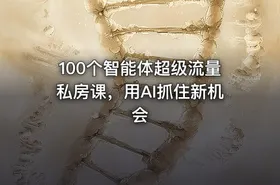 100个智能体超级流量私房课，用AI抓住新机会 - getfromcode
