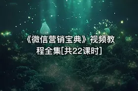 《微信营销宝典》视频教程全集[共22课时]
