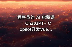 程序员的 AI 启蒙课：ChatGPT+ Copilot开发Vue3 仿简书项目 90%代码AI生成