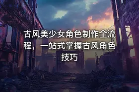 古风美少女角色制作全流程，一站式掌握古风角色技巧