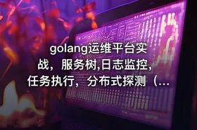 golang运维平台实战，服务树,日志监控，任务执行，分布式探测（完结无密） - getfromcode