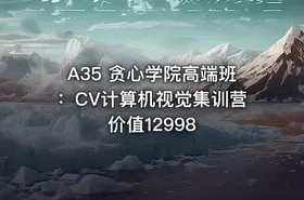A35 贪心学院高端班：CV计算机视觉集训营 价值12998
