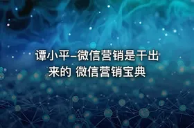 谭小平-微信营销是干出来的 微信营销宝典