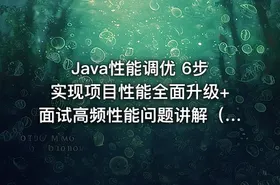 Java性能调优 6步实现项目性能全面升级+面试高频性能问题讲解（完结无密）