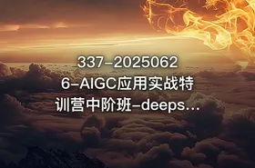 337-20250626-AIGC应用实战特训营中阶班-deepseek思考力2025更多资源 - getfromcode