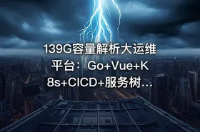 139G容量解析大运维平台：Go+Vue+K8s+CICD+服务树+监控，7模块运维平台开发全攻略
