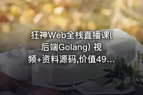 狂神Web全栈直播课(后端Golang) 视频+资料源码,价值4999 - getfromcode