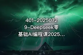 401-20250729-Deepseek零基础AI编程课20252025年最值得学的AI编程课程更多资源 - getfromcode