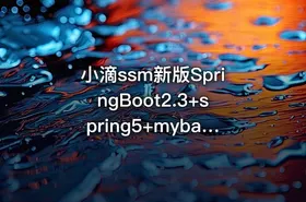 小滴ssm新版SpringBoot2.3+spring5+mybatis3