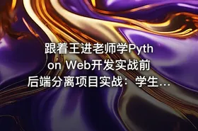 跟着王进老师学Python Web开发实战前后端分离项目实战：学生管理系统V5.0