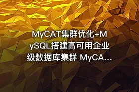 MyCAT集群优化+MySQL搭建高可用企业级数据库集群 MyCAT+MySQL殿堂进阶实战课程