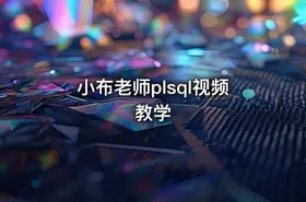 小布老师plsql视频教学