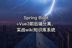 Spring Boot+Vue3前后端分离，实战wiki知识库系统