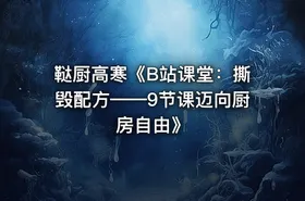 鞑厨高寒《B站课堂：撕毁配方——9节课迈向厨房自由》