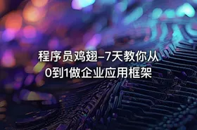 程序员鸡翅-7天教你从0到1做企业应用框架