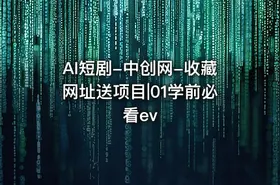 AI短剧-中创网-收藏网址送项目|01学前必看ev - getfromcode