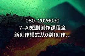 080-20260307-AI短剧创作课程全新创作模式从0到1创作属于你自己的短剧和影视化短片 - getfromcode