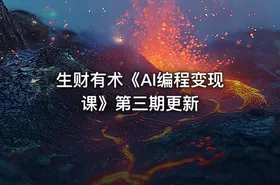 生财有术《AI编程变现课》第三期更新 - getfromcode