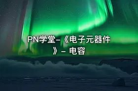 PN学堂-《电子元器件》- 电容