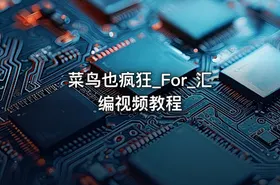 菜鸟也疯狂_For_汇编视频教程